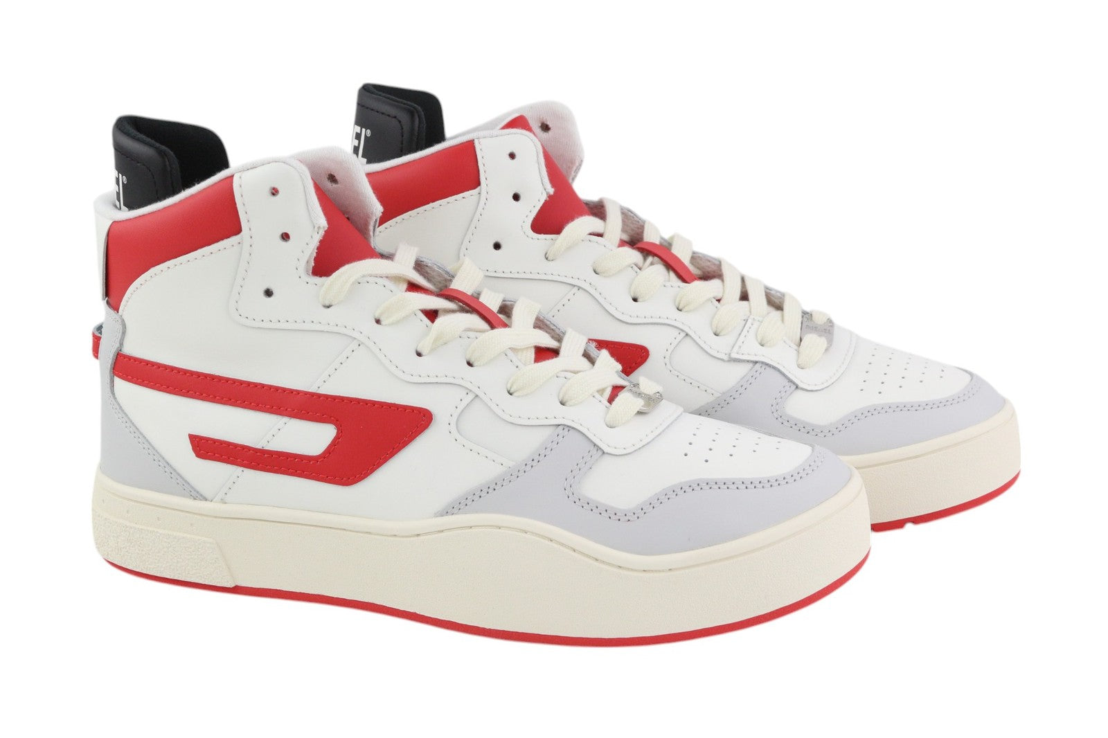 DIESEL S-Ukiyo Mid Mens Sneakers EU44.5 Light Cow Leather RRP€140 Trainers