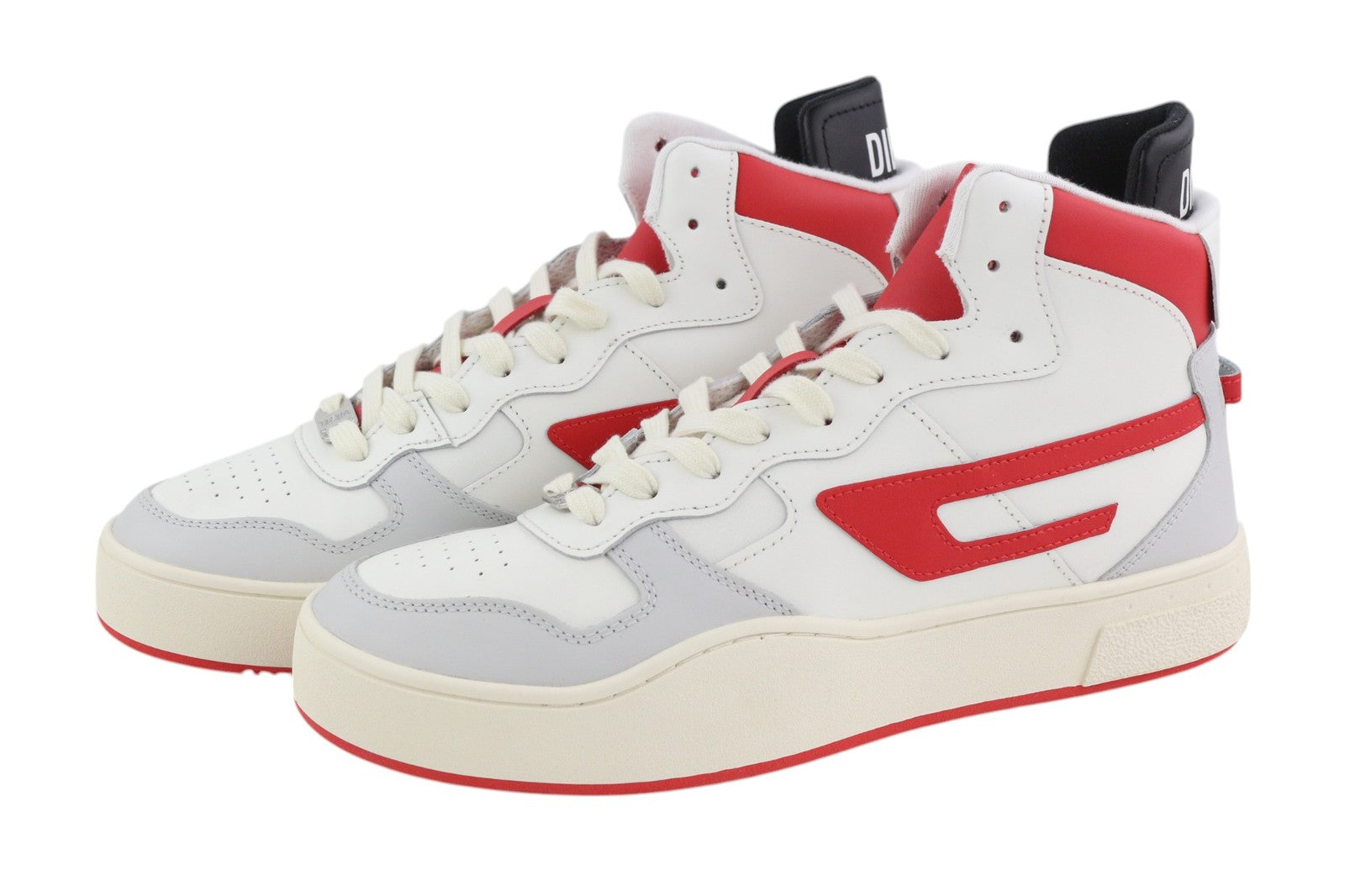 DIESEL S-Ukiyo Mid Mens Sneakers EU44.5 Light Cow Leather RRP€140 Trainers