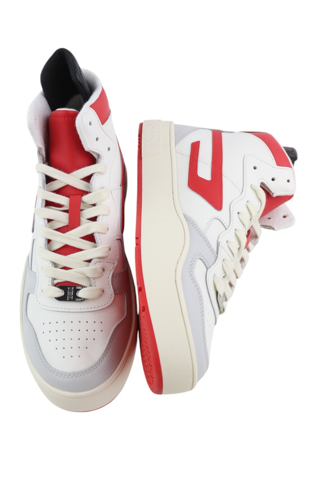 DIESEL S-Ukiyo Mid Mens Sneakers EU44.5 Light Cow Leather RRP€140 Trainers