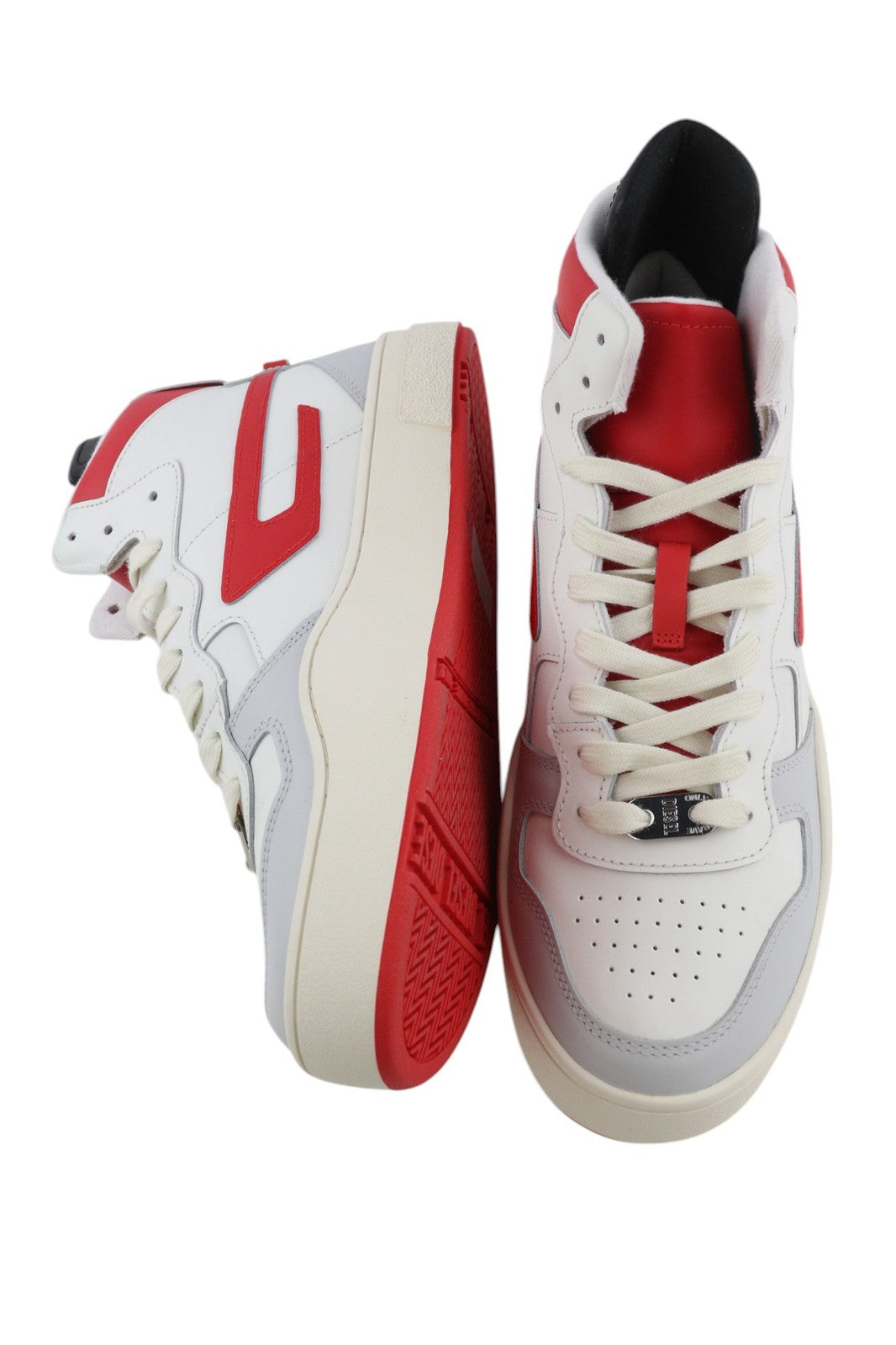 DIESEL S-Ukiyo Mid Mens Sneakers EU44.5 Light Cow Leather RRP€140 Trainers