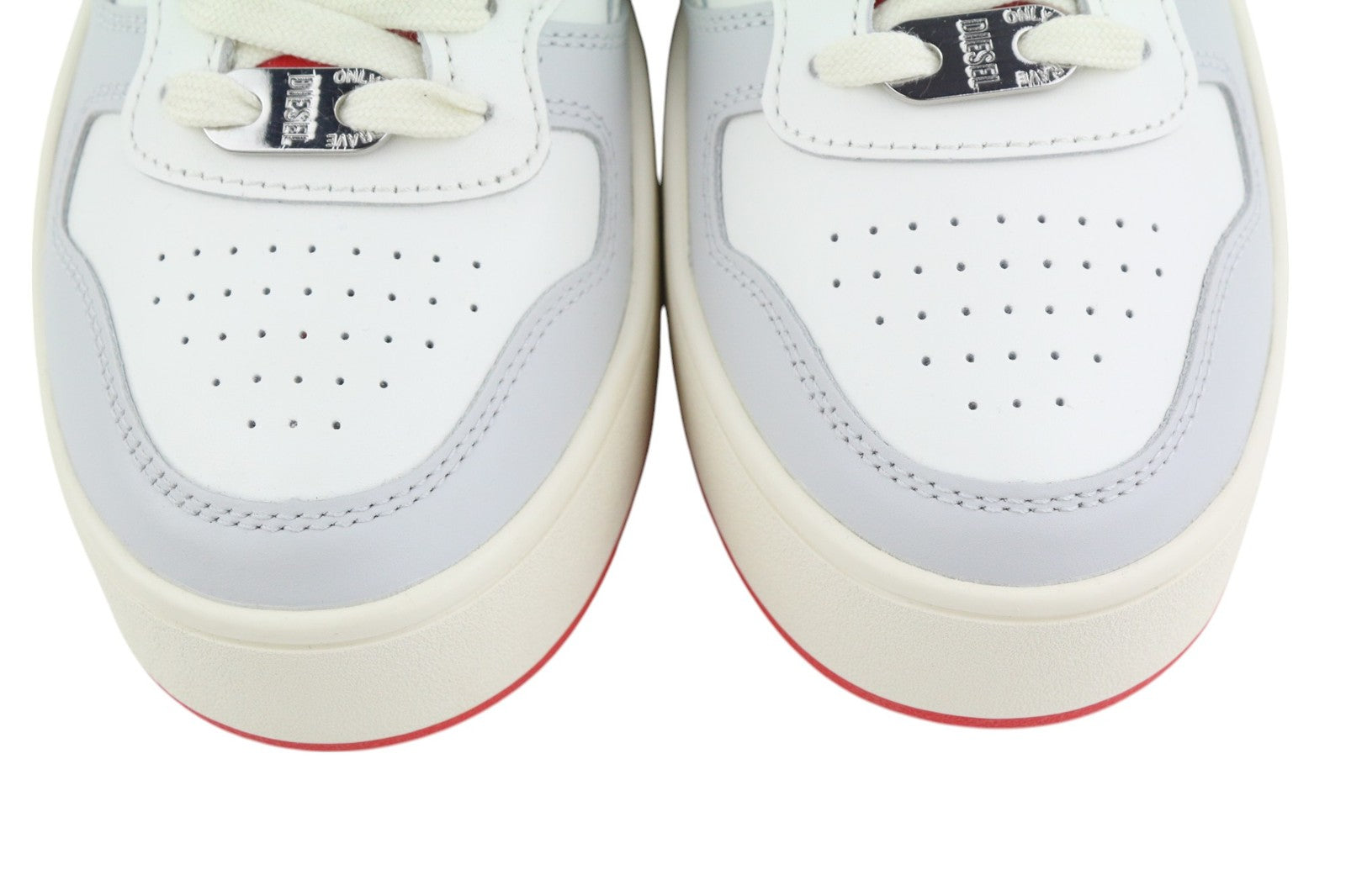 DIESEL S-Ukiyo Mid Mens Sneakers EU41 Light Leather Lace Up RRP€140 Trainers