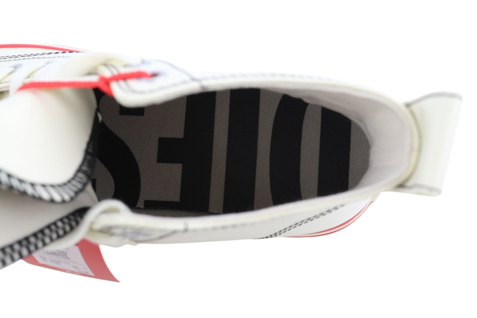 DIESEL S-Athos Mid Mens Sneakers EU45 White Coated RRP€175 Almond Toe Trainers