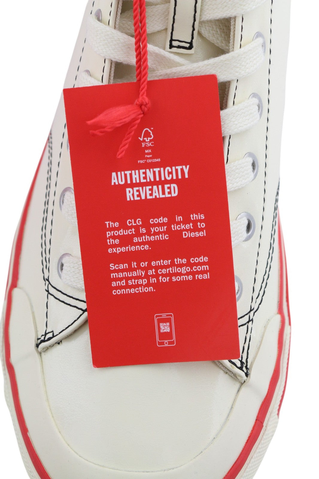 DIESEL S-Athos Mid Mens Sneakers EU45 White Coated RRP€175 Almond Toe Trainers