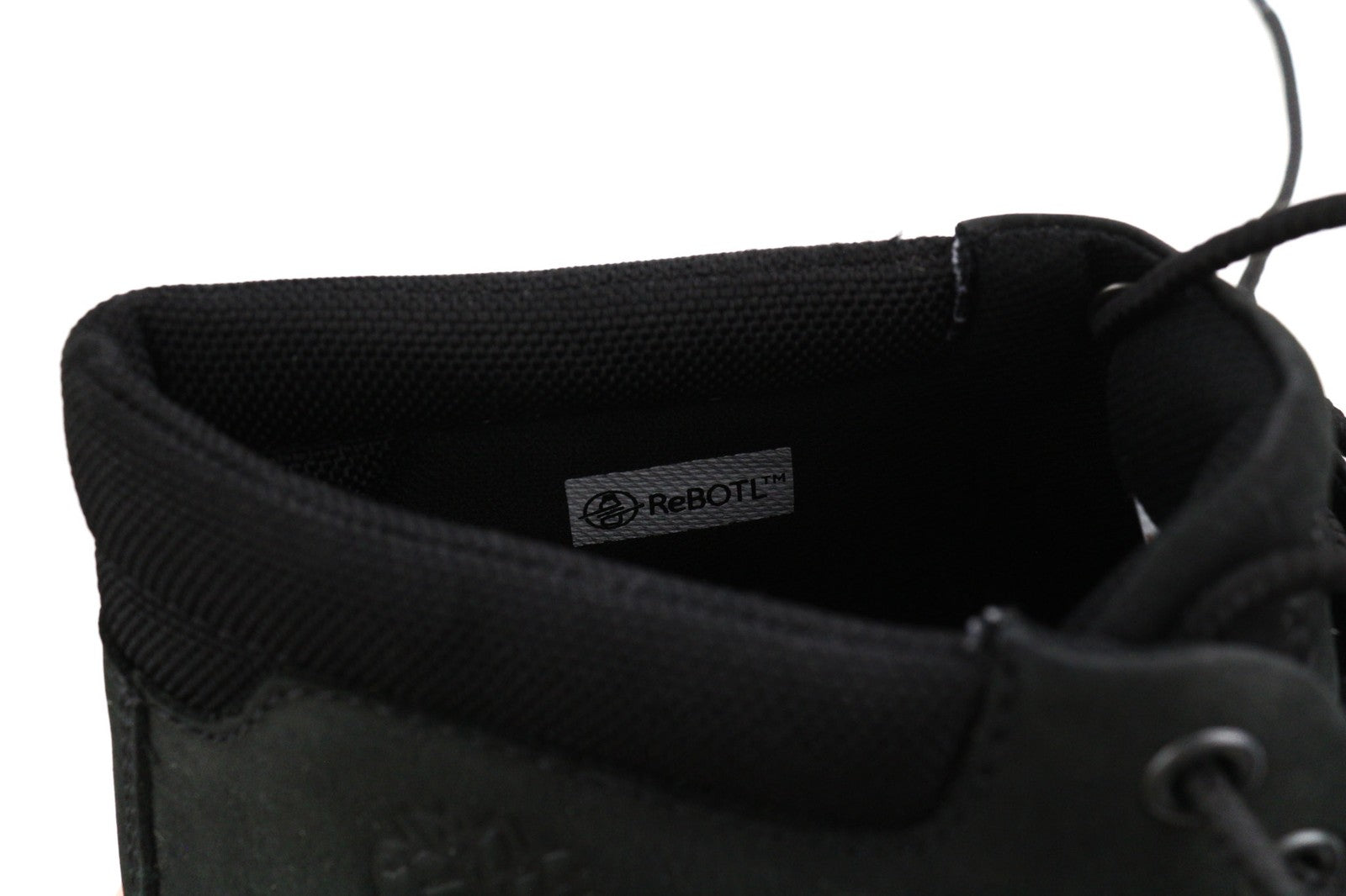 TIMBERLAND A23TM Mens Boots EU44/45 Black Leather Almond Toe Ankle Lace Up