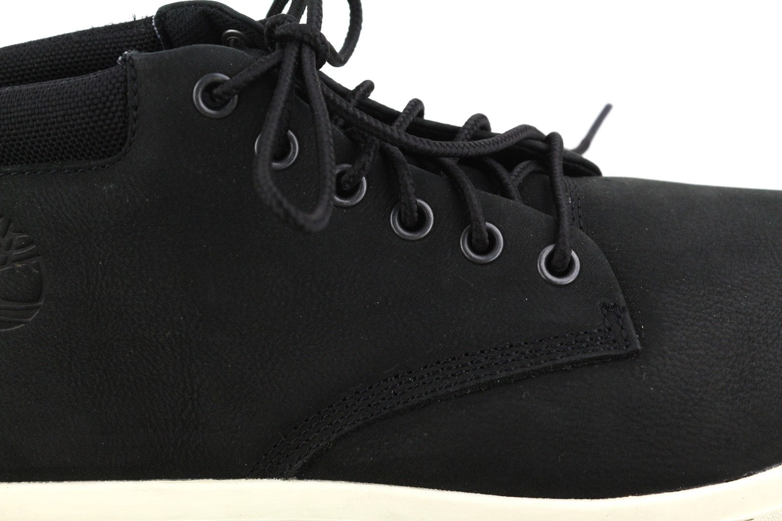 TIMBERLAND A23TM Mens Boots EU44/45 Black Leather Almond Toe Ankle Lace Up