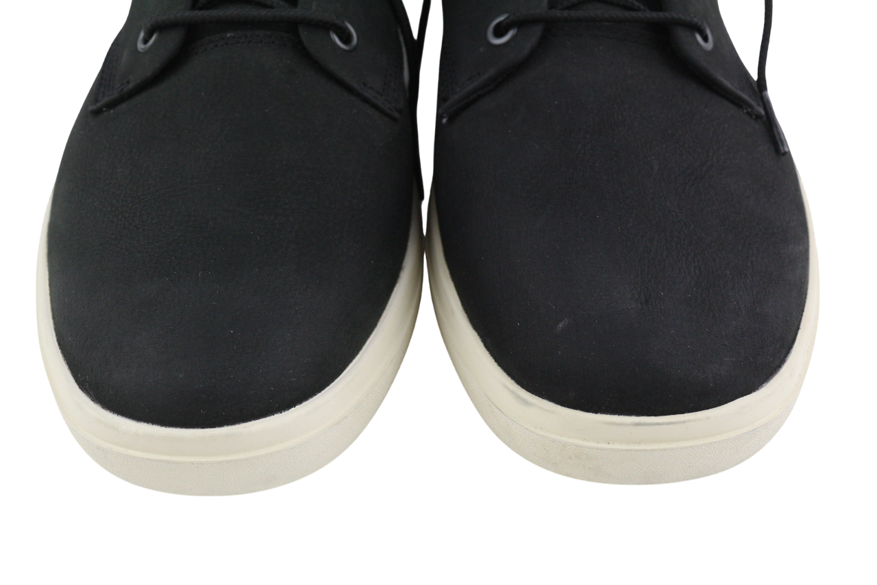 TIMBERLAND A23TM Mens Boots EU44/45 Black Leather Almond Toe Ankle Lace Up