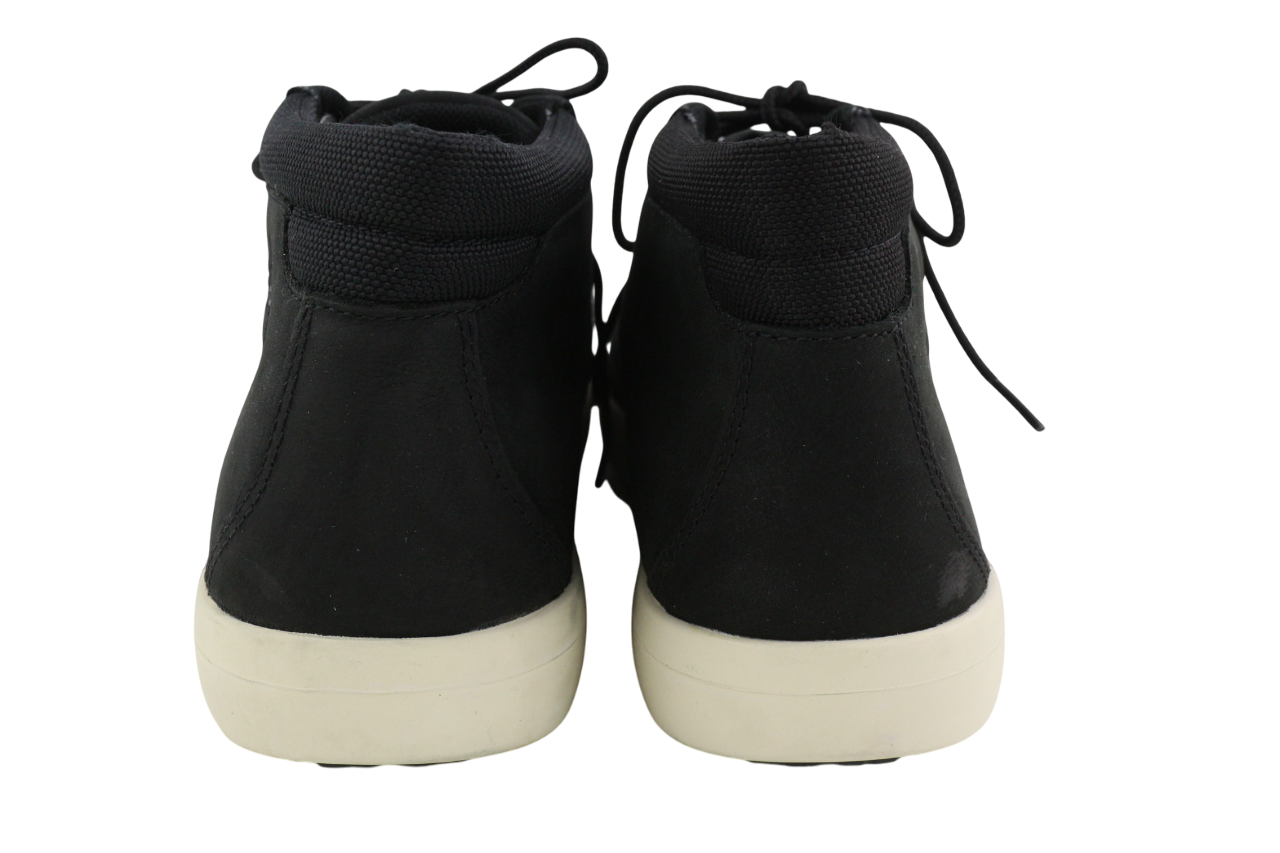 TIMBERLAND A23TM Mens Boots EU44/45 Black Leather Almond Toe Ankle Lace Up