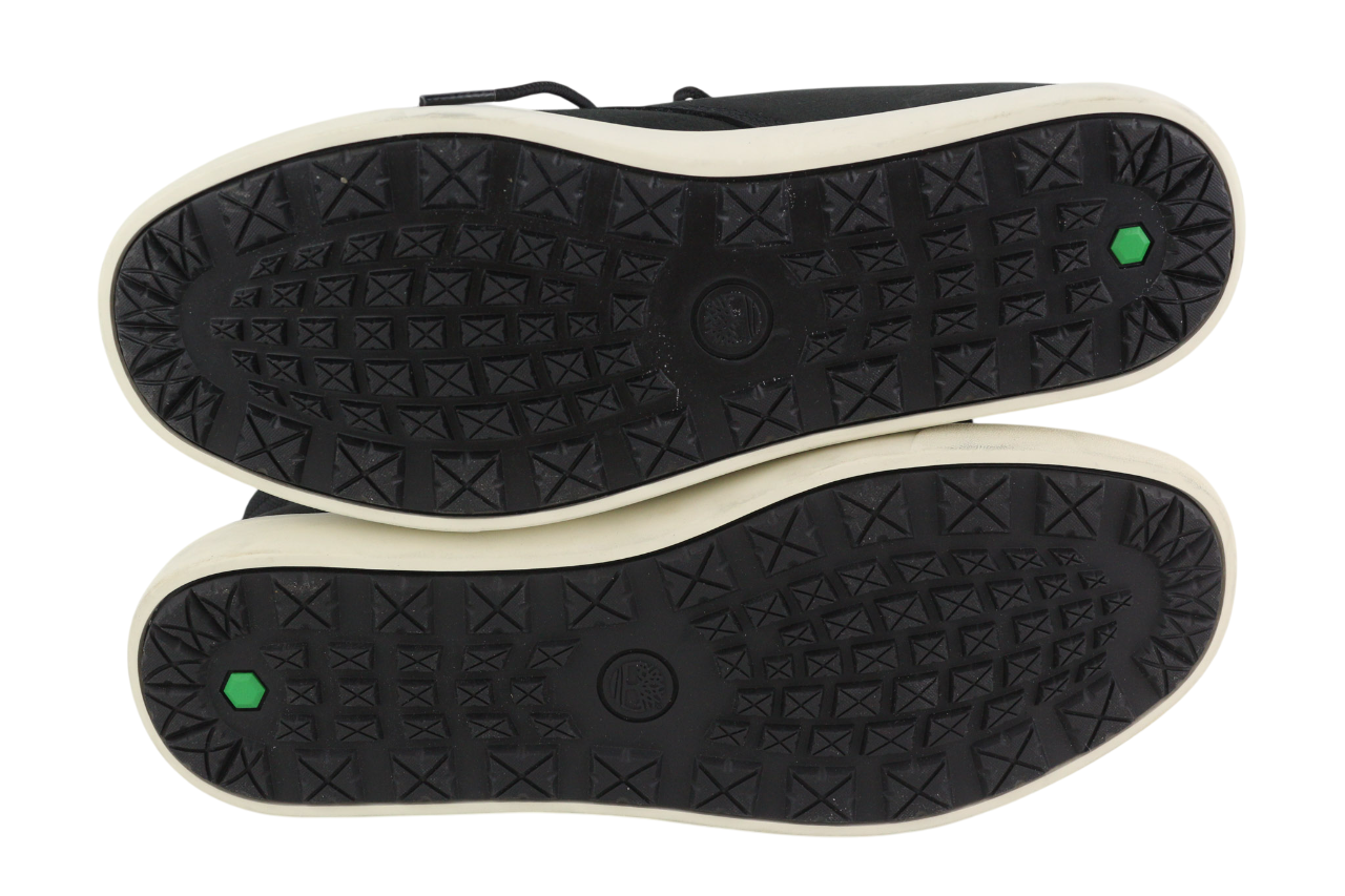 TIMBERLAND A23TM Mens Boots EU44/45 Black Leather Almond Toe Ankle Lace Up