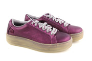 TIMBERLAND A252G Womens Sneakers EU37 EU38 Shiny Purple Leather Low Top Lace Up