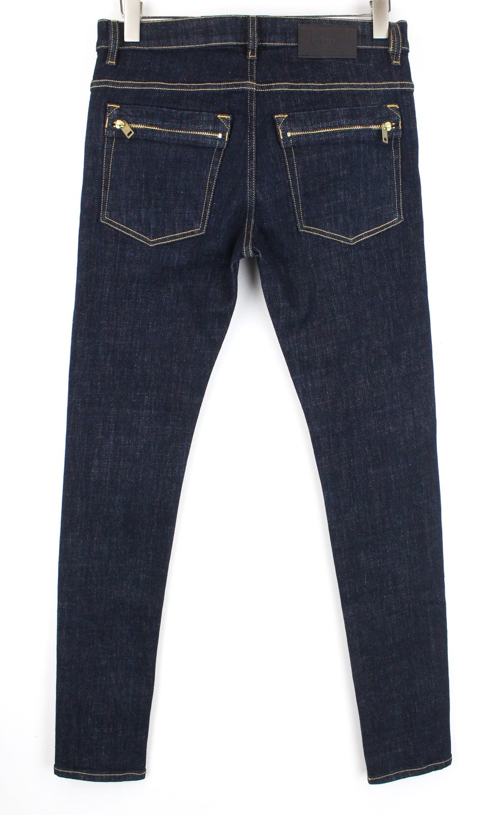 DIESEL D-Amny 089AC Men's W28/L32 Zip Skinny Fit Blue Dark Stretch Denim