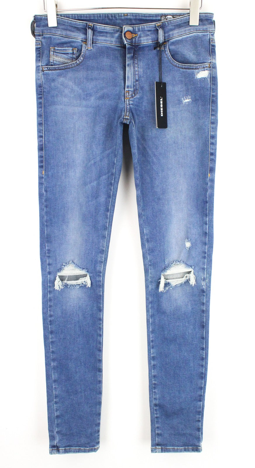 DIESEL Slandy-Low 084UF D.N.A. Women's W30/L34 Super Skinny Jeans Distressed