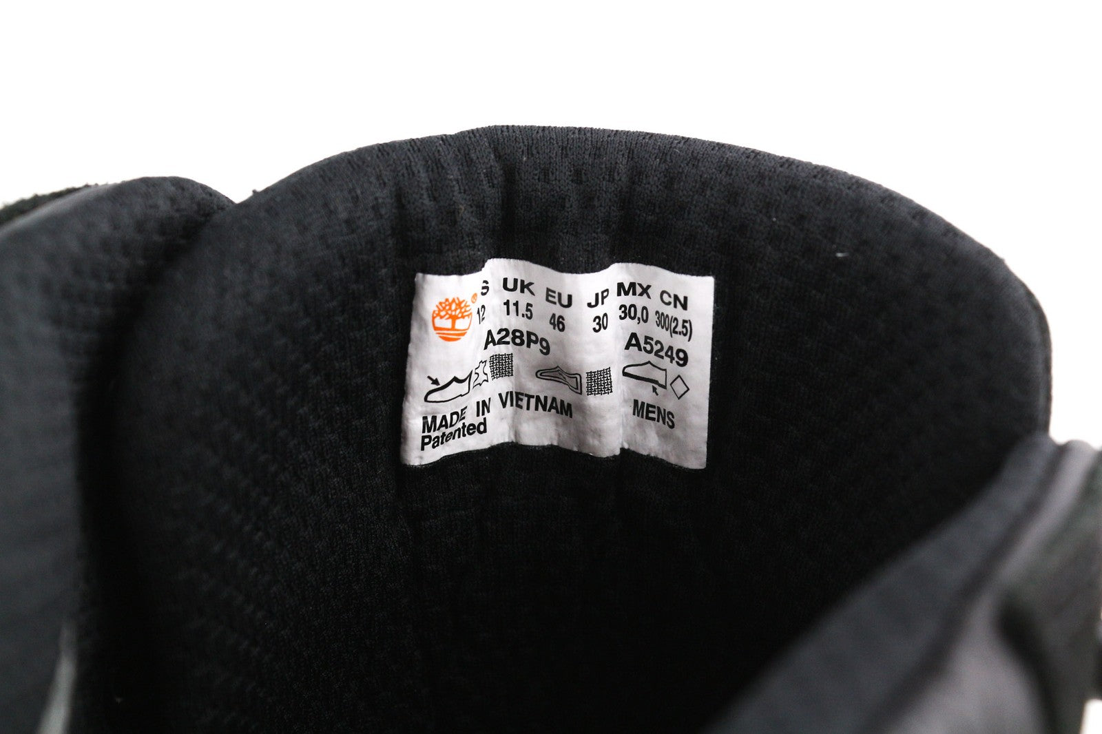 TIMBERLAND A28P9 Mens Boots EU45 EU46 Black Almond Toe Ankle Ortholite ReBOTL