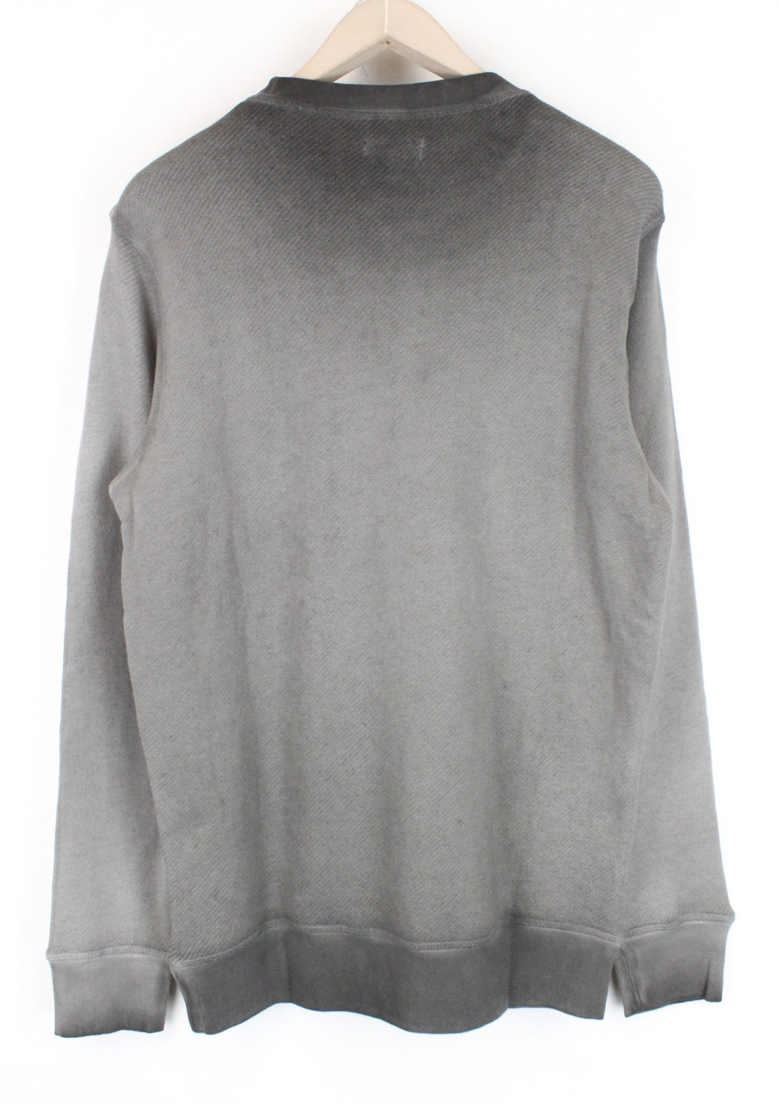 DIESEL A-Joe-AD Men's M Sweatshirt Logo Crew Grey Pullover Casual Sweater