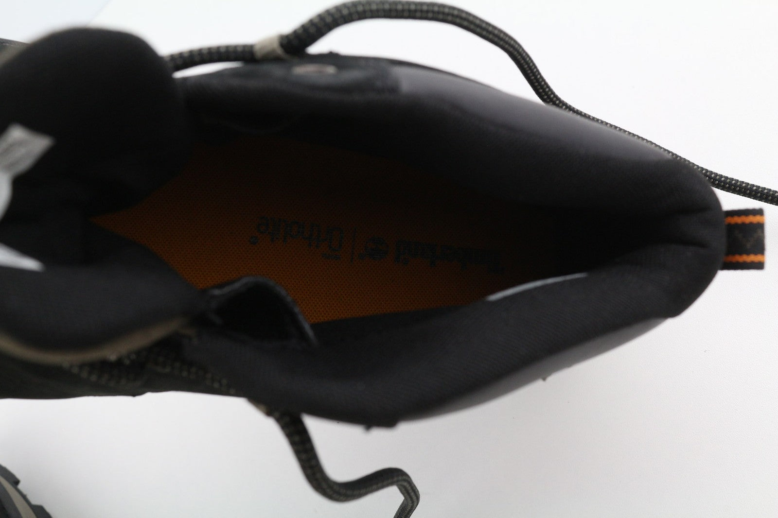 TIMBERLAND A2E5K Mens Boots EU46 EU47.5 Black Leather Almond Toe Lace ReBOTL