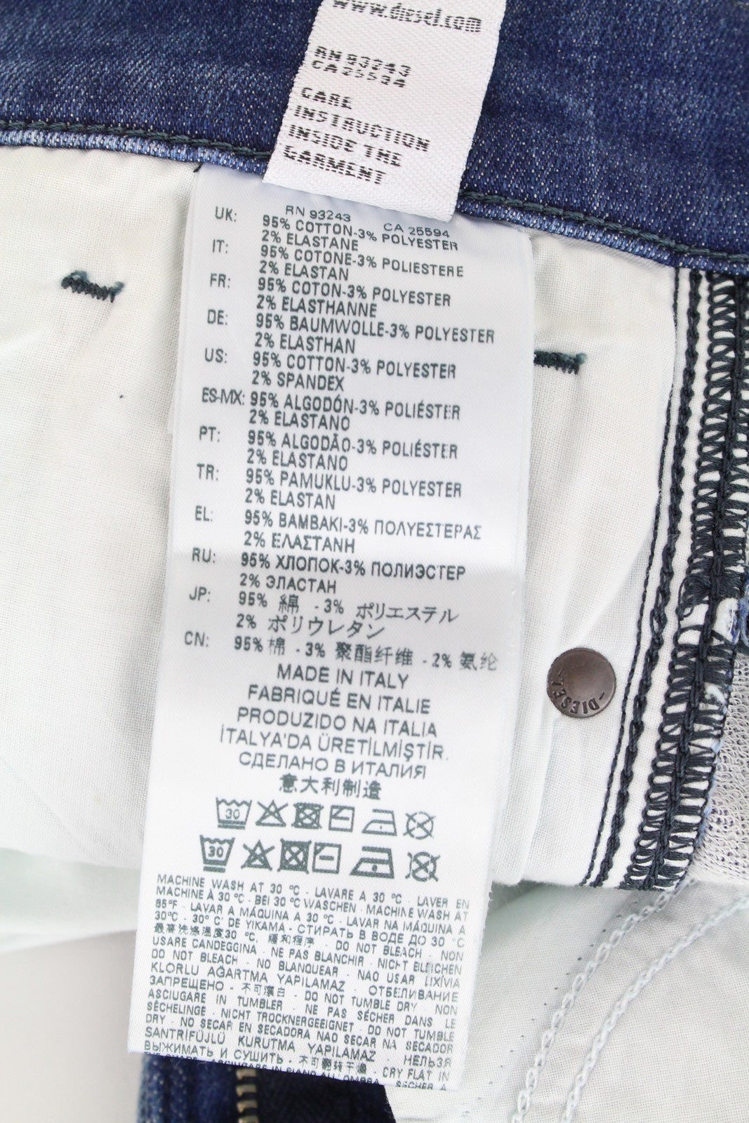 DIESEL D-Reeft-T 0870O Men's W26 Jogg Distressed Skinny Sweat Jeans Boys