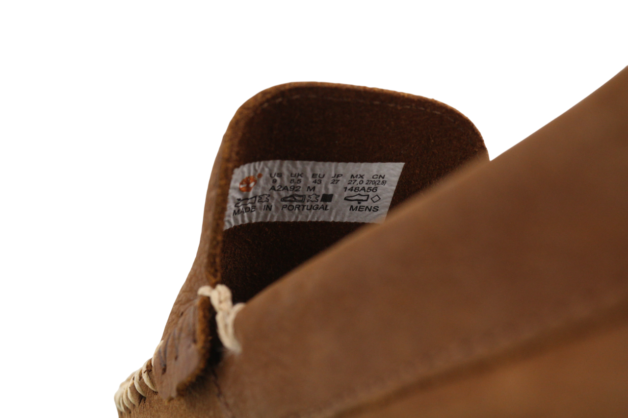 TIMBERLAND Mens Shoes EU43 Brown Leather Slip On Almond Toe  True Cloud