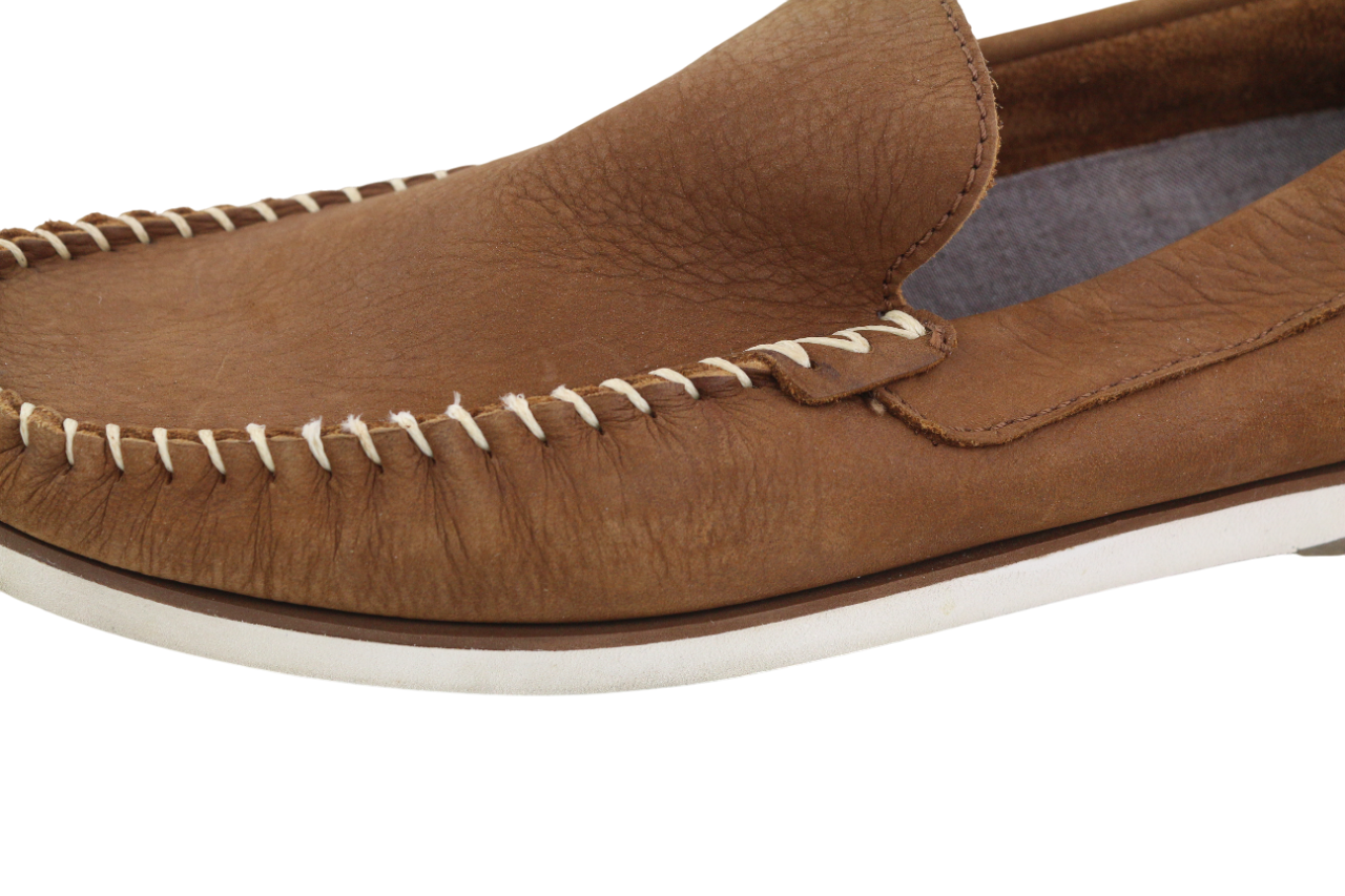 TIMBERLAND Mens Shoes EU43 Brown Leather Slip On Almond Toe  True Cloud