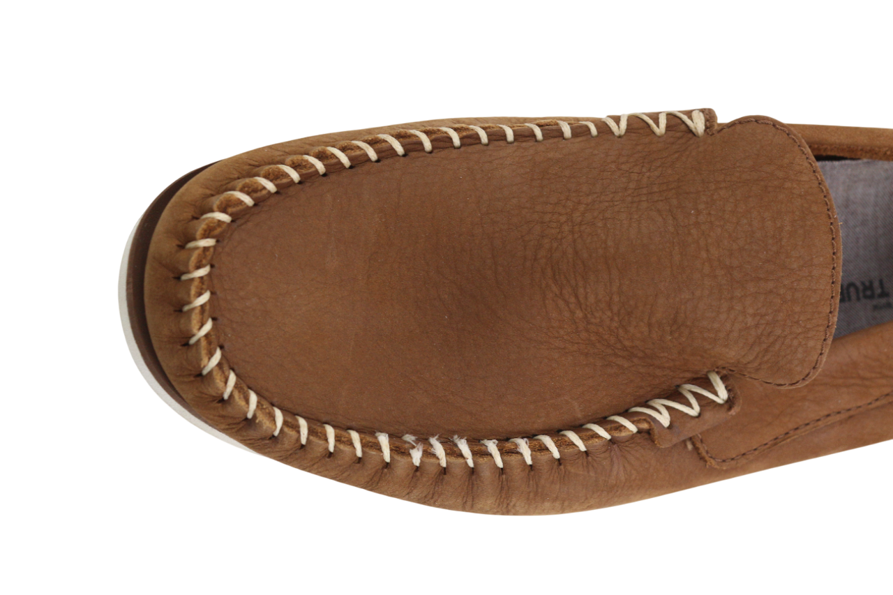 TIMBERLAND Mens Shoes EU43 Brown Leather Slip On Almond Toe  True Cloud