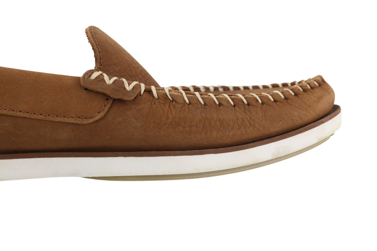 TIMBERLAND Mens Shoes EU43 Brown Leather Slip On Almond Toe  True Cloud
