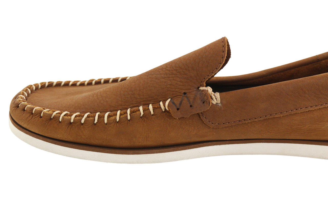 TIMBERLAND Mens Shoes EU43 Brown Leather Slip On Almond Toe  True Cloud