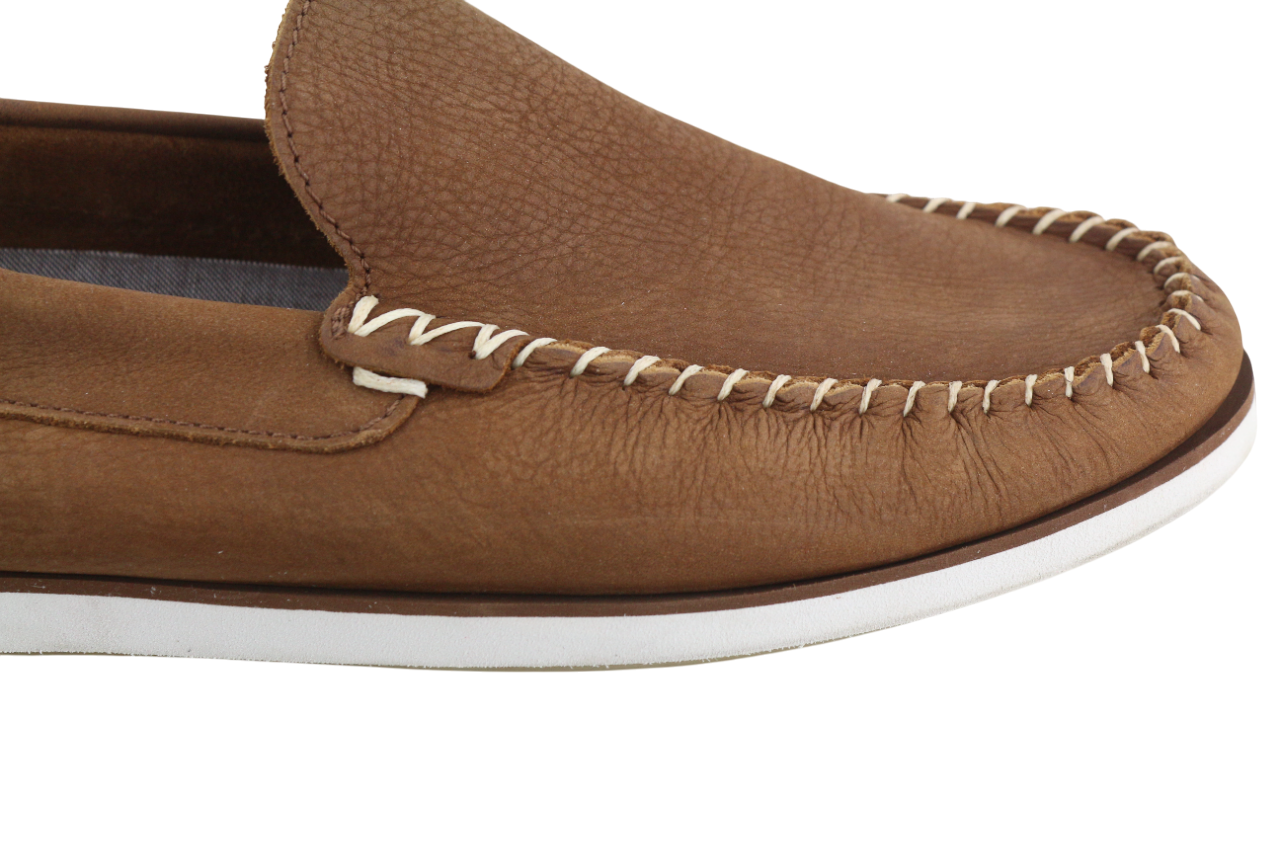 TIMBERLAND Mens Shoes EU43 Brown Leather Slip On Almond Toe  True Cloud