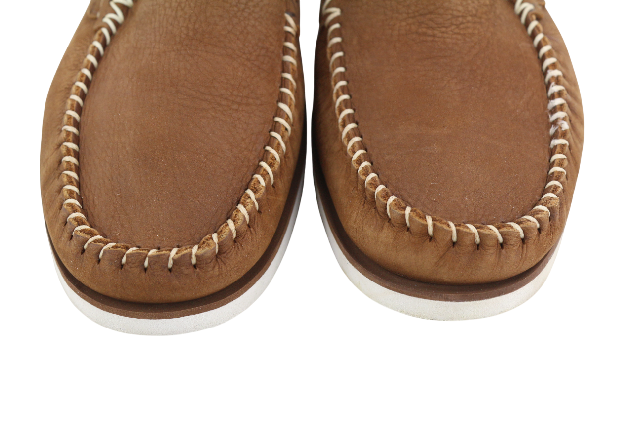 TIMBERLAND Mens Shoes EU43 Brown Leather Slip On Almond Toe  True Cloud