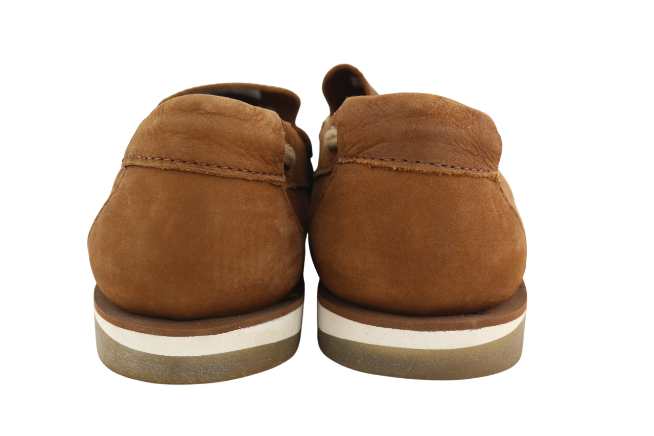 TIMBERLAND Mens Shoes EU43 Brown Leather Slip On Almond Toe  True Cloud