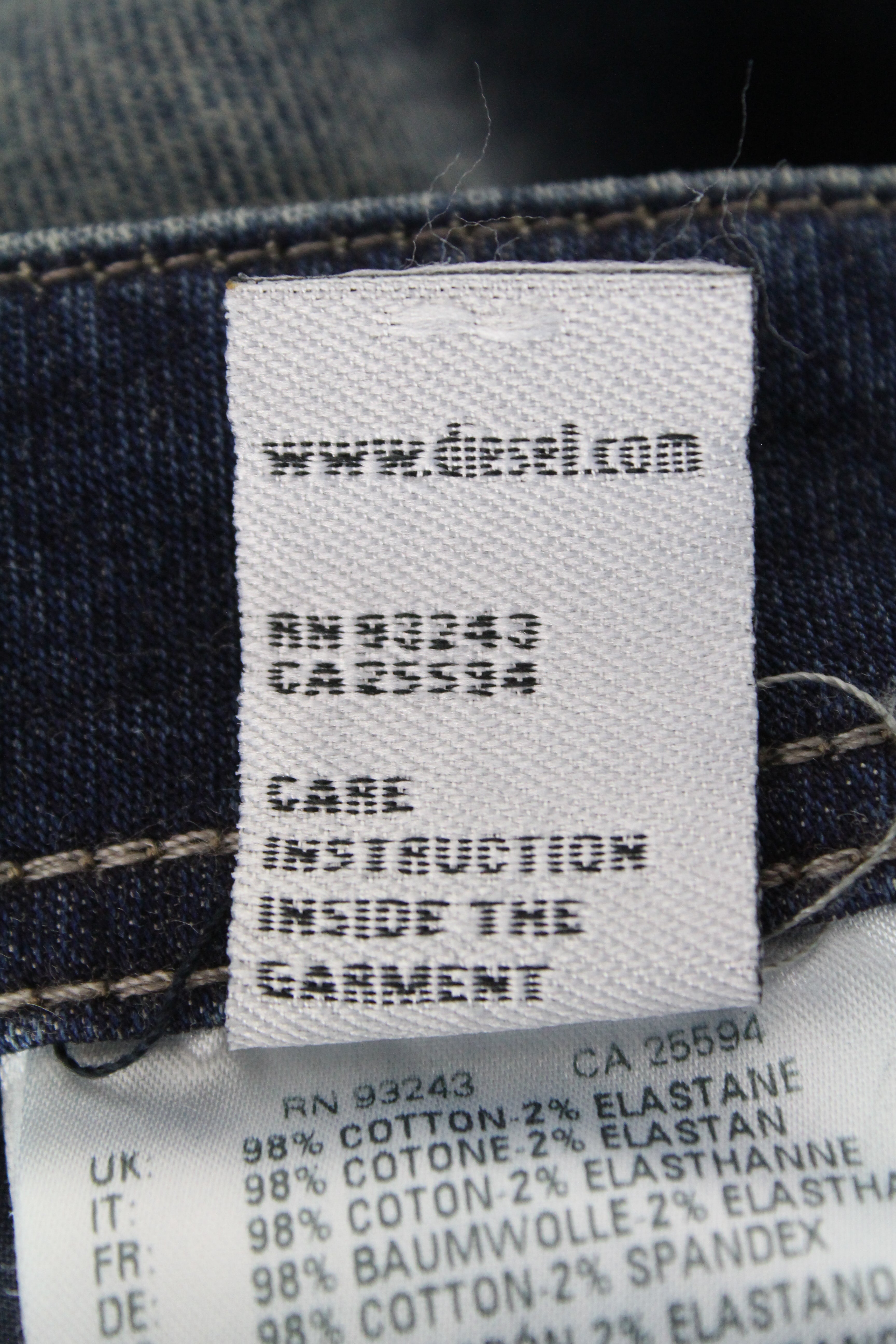 DIESEL Narrot-T 084PU Men's W31 Jeans Slim Distressed Washed Sweat Jogg