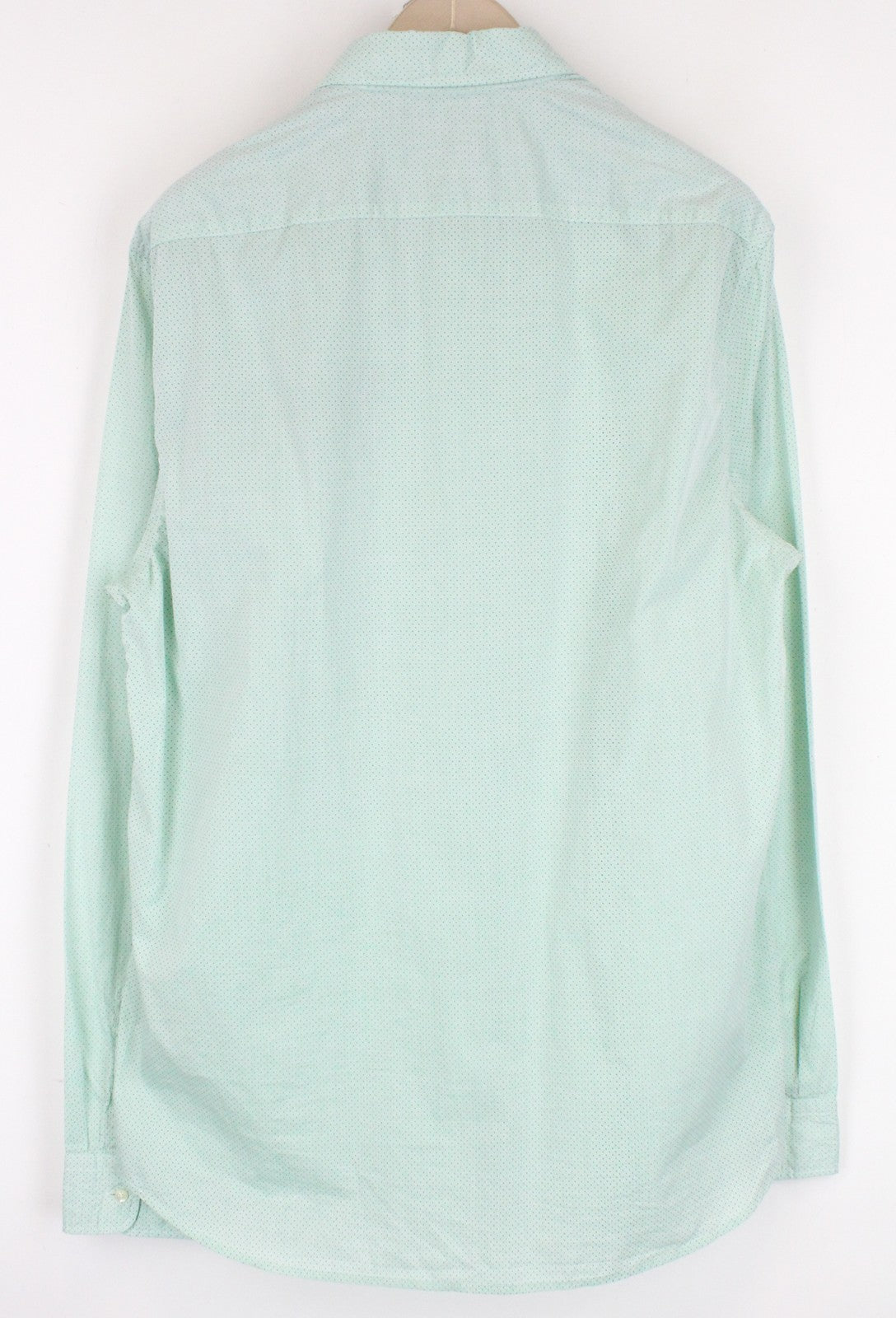 SCOTCH & SODA Men's 2XL Shirt Button-Up Green Twill Polka Dot Pocket Style