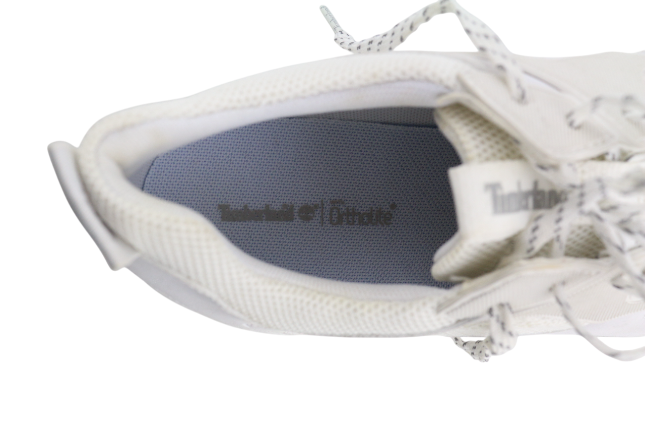 TIMBERLAND A219C Womens Sneakers EU40 UK7 White Almond Toe Lace Up Low Trainers