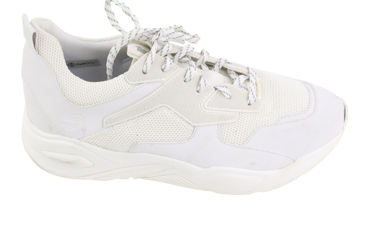 TIMBERLAND A219C Womens Sneakers EU40 UK7 White Almond Toe Lace Up Low Trainers