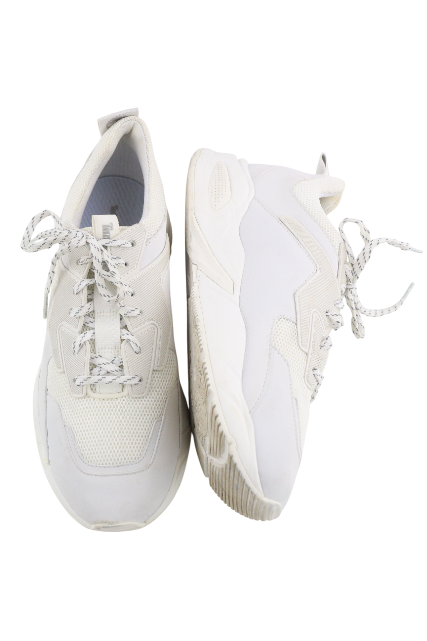 TIMBERLAND A219C Womens Sneakers EU40 UK7 White Almond Toe Lace Up Low Trainers