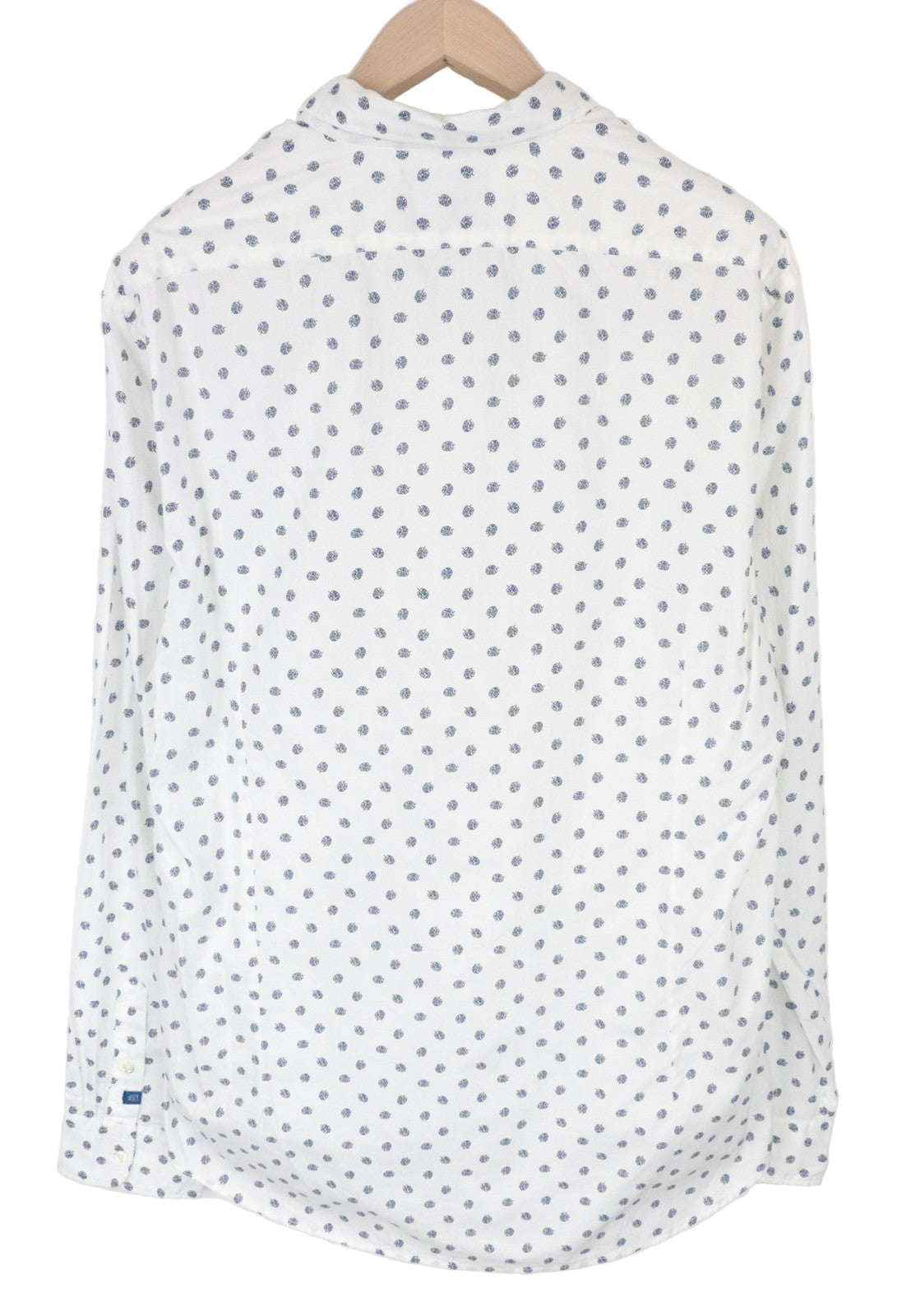 SCOTCH & SODA Men Shirt 2XL Leaf Patterned Spread Collared Twill Casual