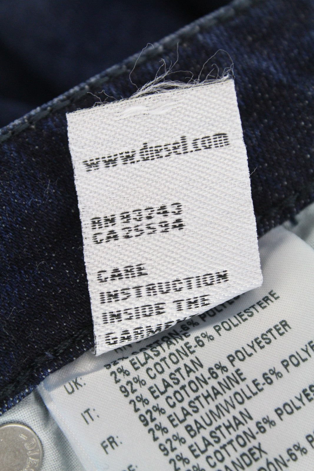 DIESEL Gracey 0687E Women's W24/L32 Low Waist Slim Skinny Girls Jeans Distressed