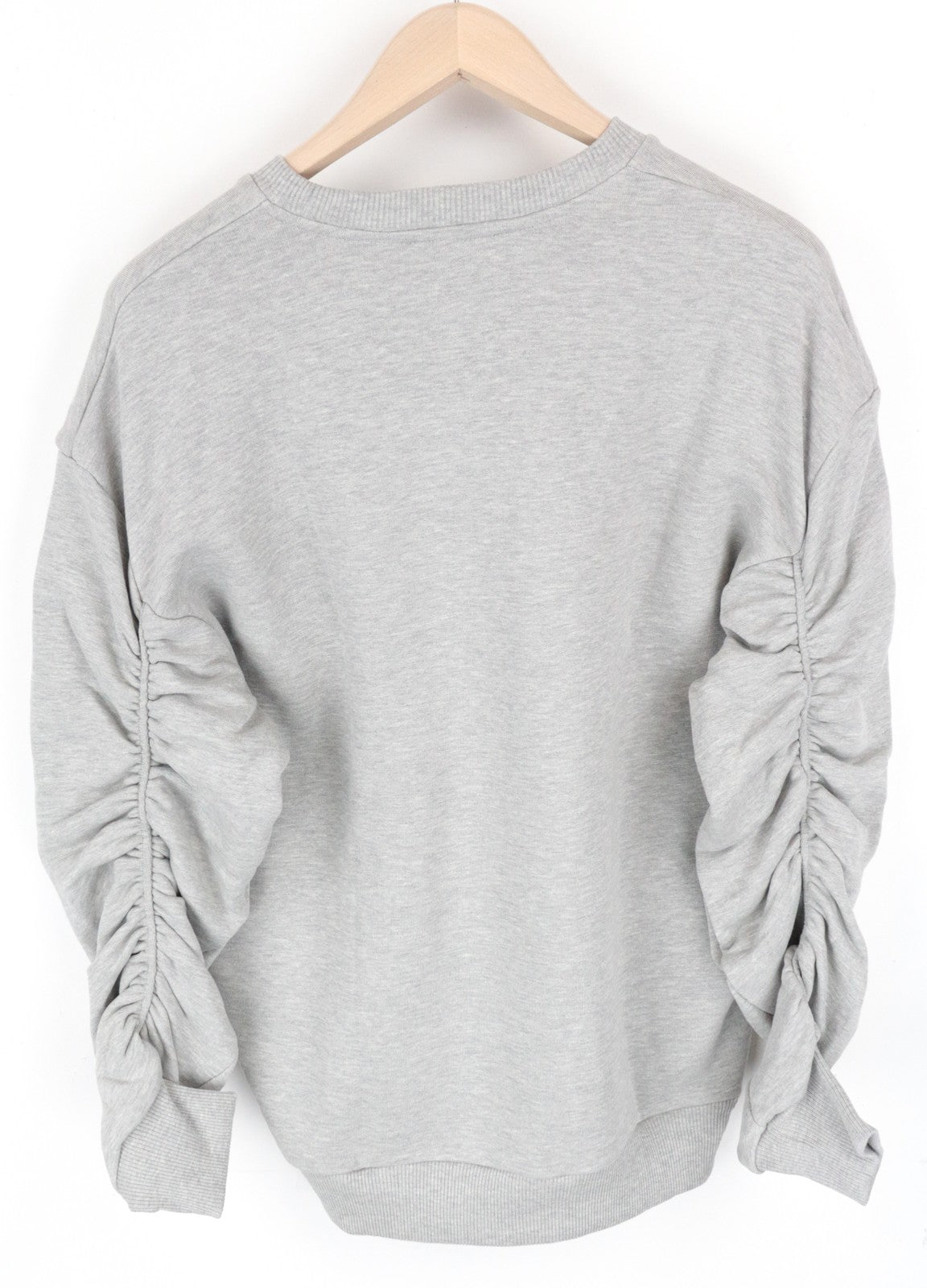 DIESEL F-Arap Felpa Women's XS Ruffled Logo Patch Oversized Sweatshirt