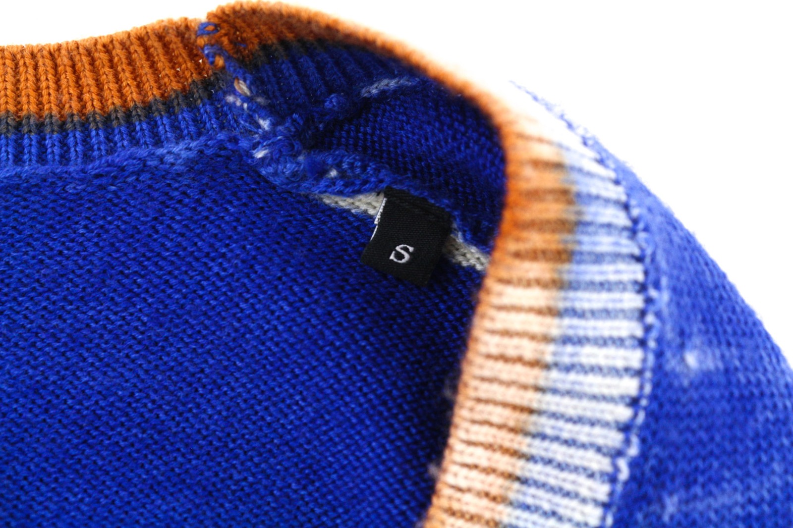 DIESEL M-Arika Womens Jumper S Washed Blue Wool Buttoned V-Neck Sweater RRP€299