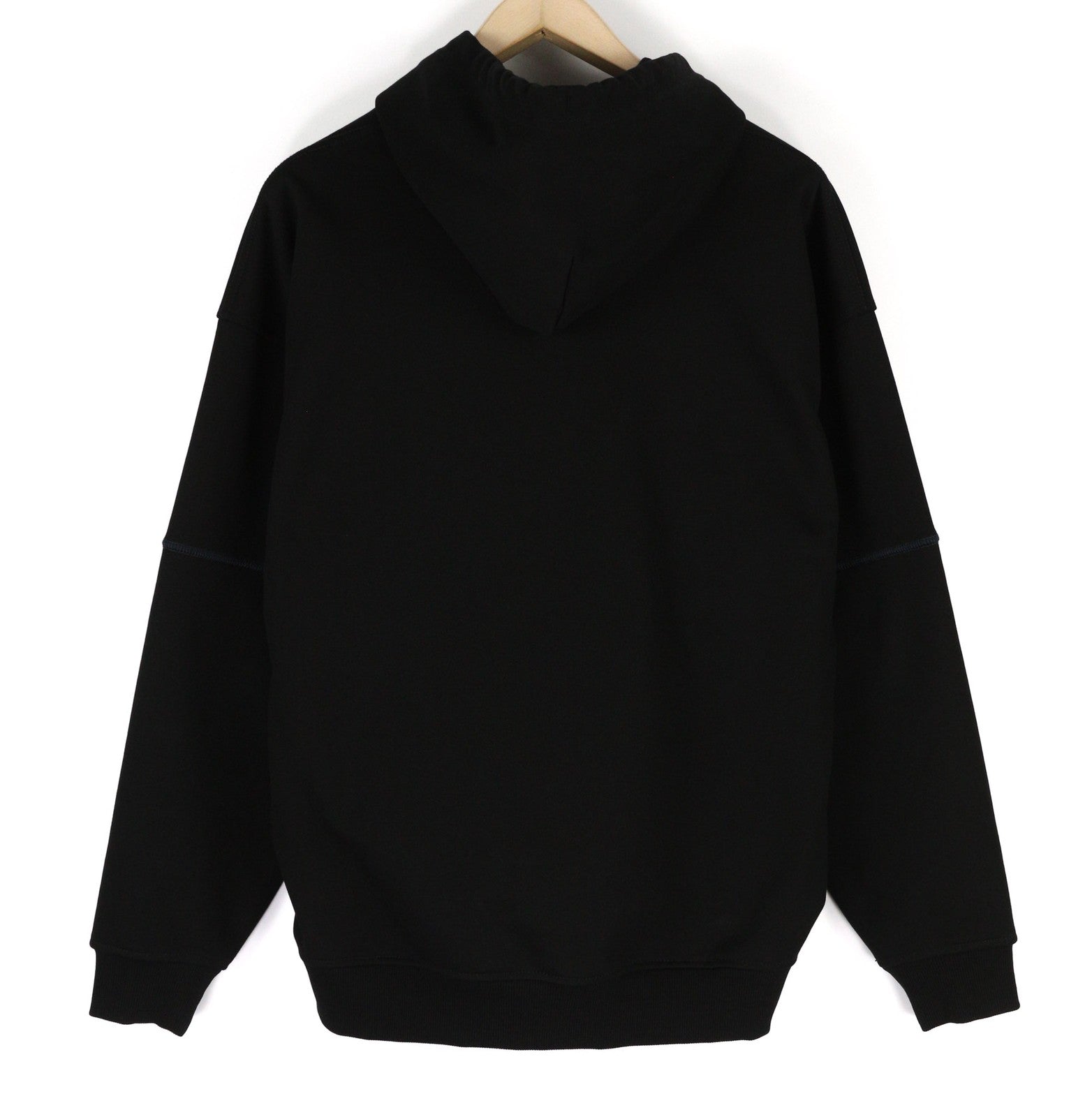 DIESEL S-Muster Mens Hoodie M Black Kangaroo Front  Hooded Straps RRP€150