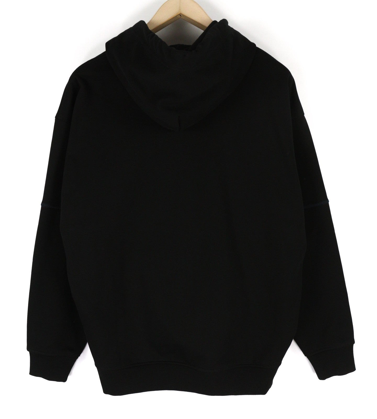 RRP€150 DIESEL S-Muster Mens Hoodie S Black Kangaroo Front  Hooded Pullover