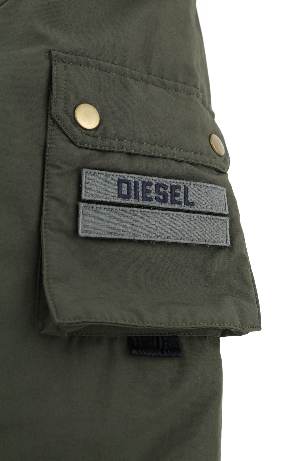 DIESEL W-Colby Mens Jacket S Green Parka Insulated Hooded Pockets RRP€395