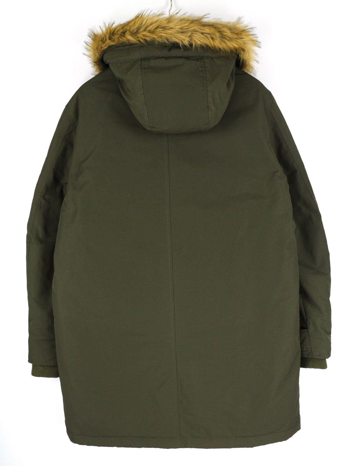 DIESEL W-Colby Mens Jacket S Khaki Parka Insulated Hooded Pockets RRP395