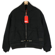 DIESEL W-Spleak Mens Jacket S Black Bomber Zip Lined Insulated RRP€325