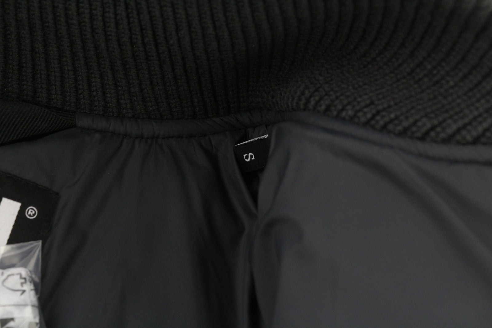 DIESEL W-Spleak Mens Jacket S Black Bomber Zip Lined Insulated RRP€325