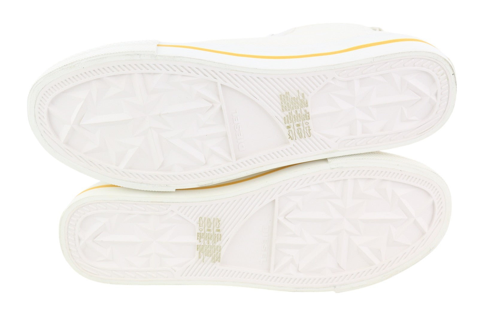 DIESEL S-Astico Mzip Men Sneakers EU45 White Zipper Mid Top Almond Toe RRP€180