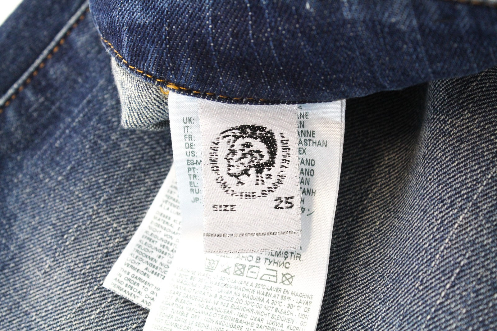 DIESEL D-Earlie 089AR W25/L30 Women Jeans Slim Distressed Zip-Fly High Waisted