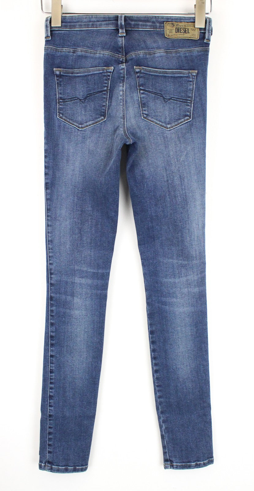 DIESEL Skinzee-High R78Q6 W25/L30 Women Jeans Super Slim-Skinny Fit Washed Blue