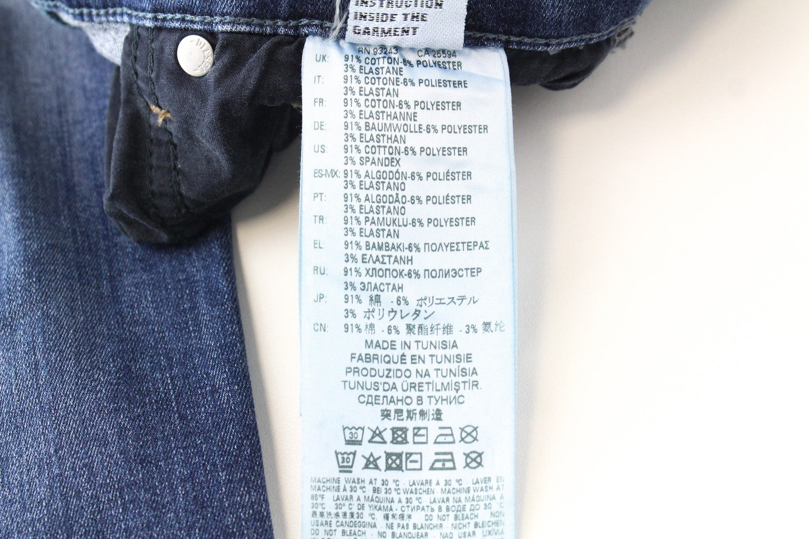 DIESEL Skinzee-High R78Q6 W25/L30 Women Jeans Super Slim-Skinny Fit Washed Blue