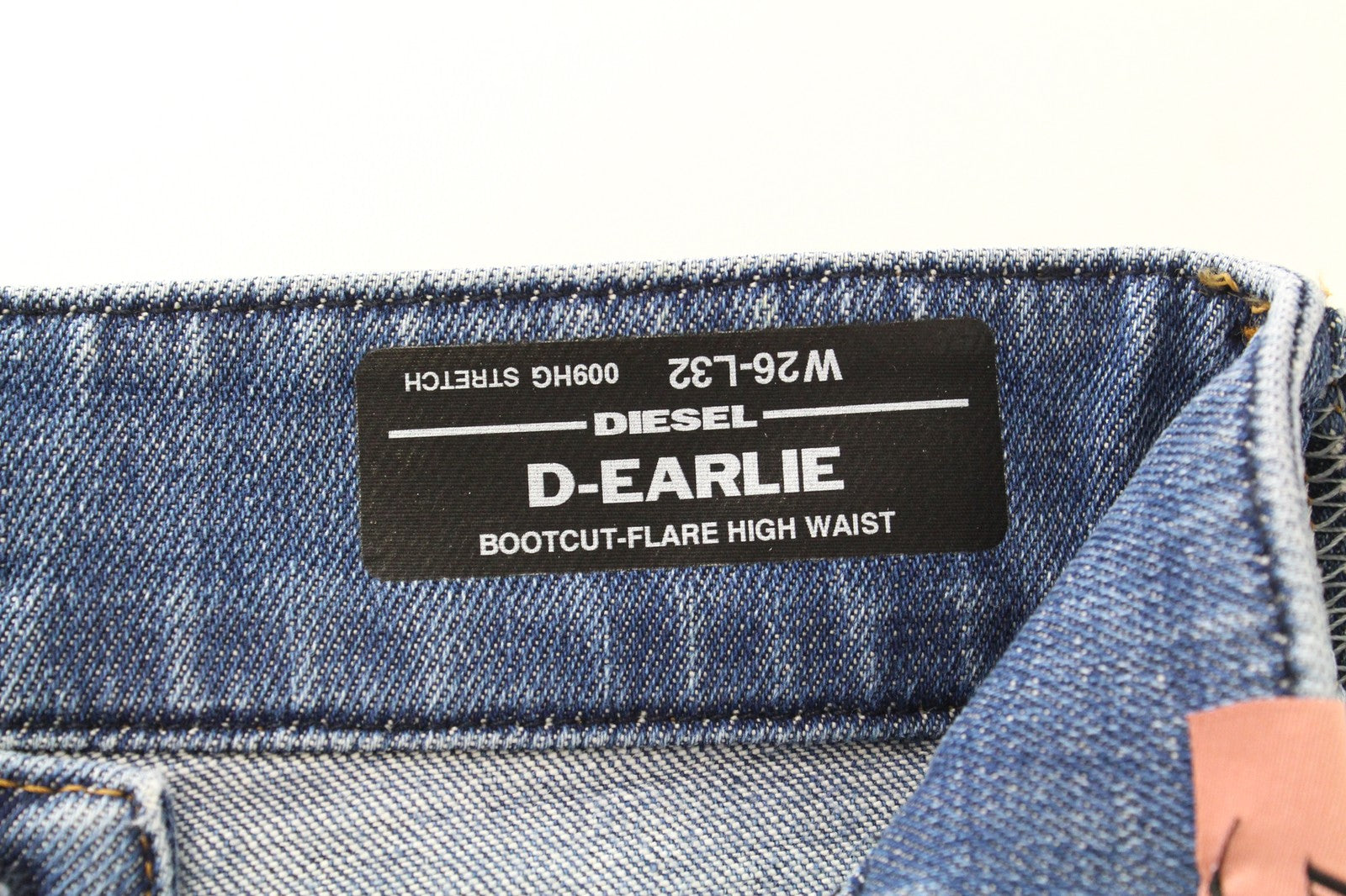 DIESEL D-Earlie 009HG W26/L32 Women Jeans Bootcut-Flare High Waisted Washed Out