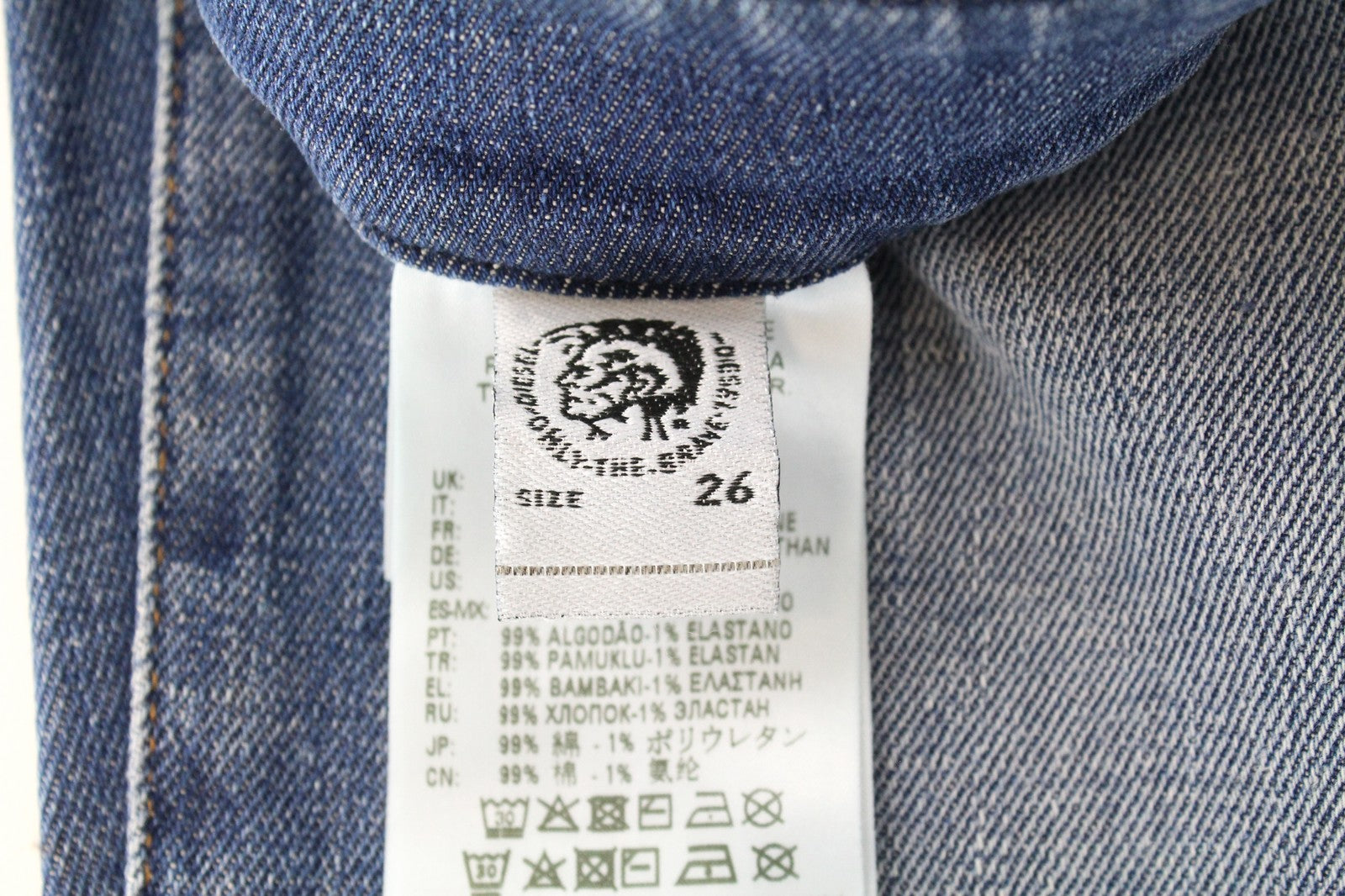 DIESEL D-Earlie 009HG W26/L32 Women Jeans Bootcut-Flare High Waisted Washed Out