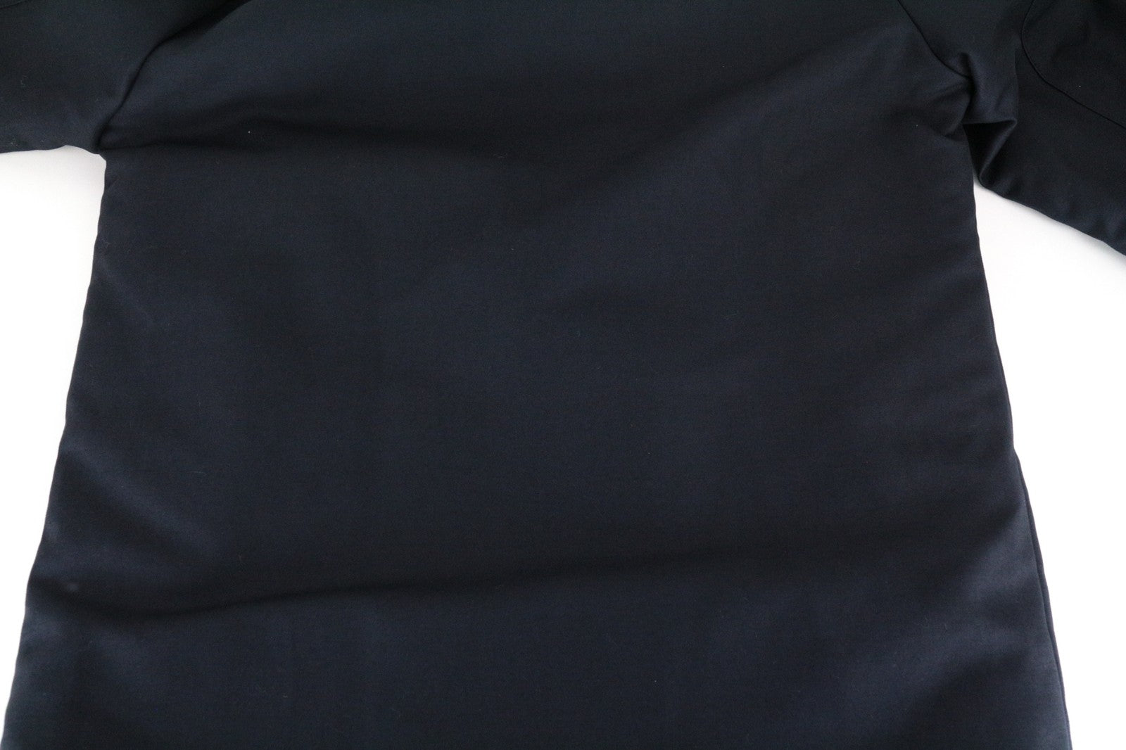 SANDRO S Men Jacket Marine Blue Classic Hooded Faux Fur Deck Parka Pure Cotton