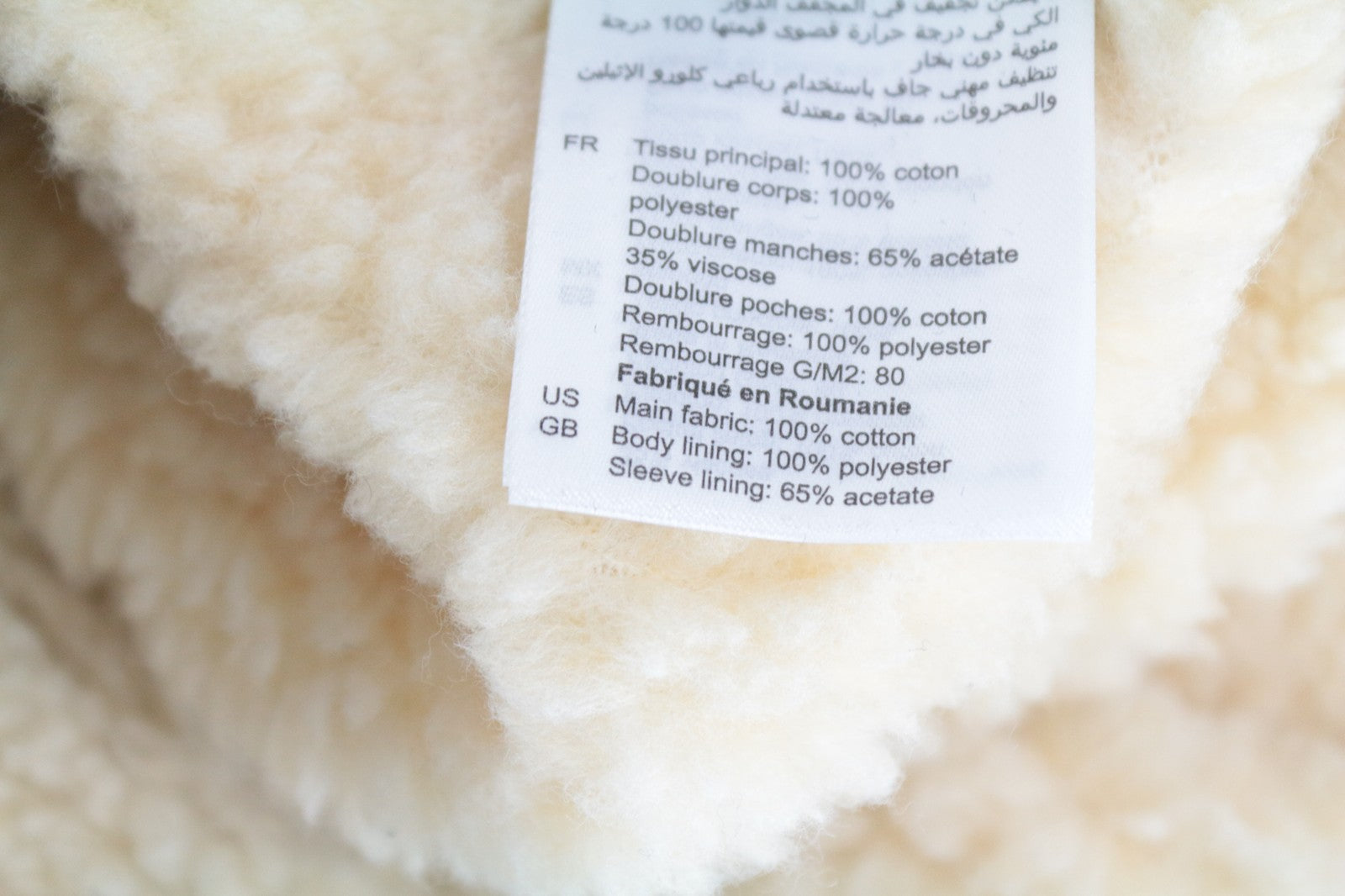 SANDRO S Men Jacket Marine Blue Classic Hooded Faux Fur Deck Parka Pure Cotton